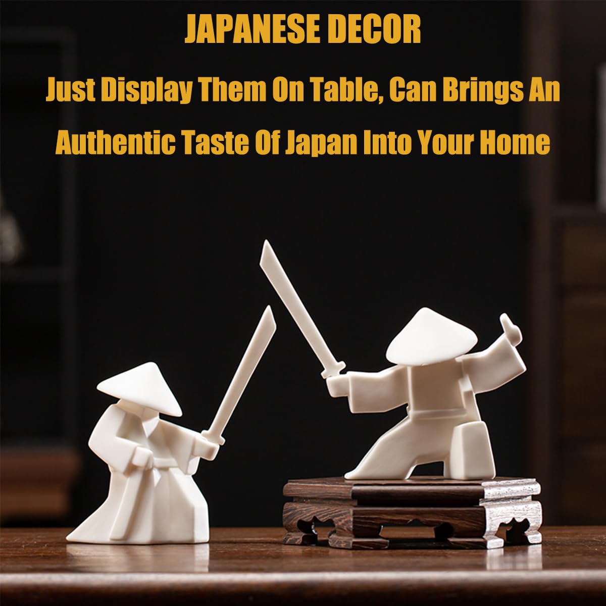 Amazon.com: EAEMDY Samurai Figure Figurine Japanese Warrior Statue