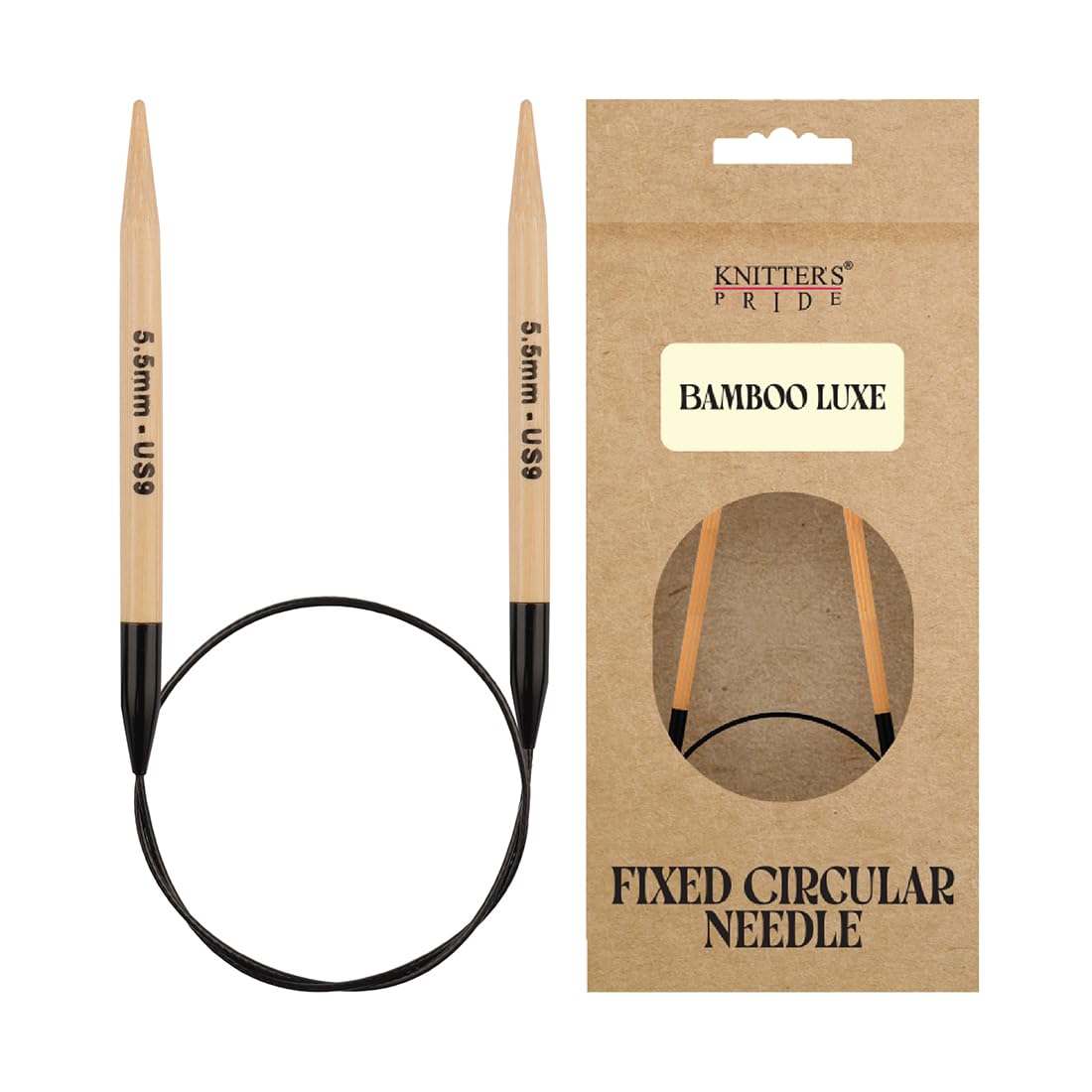 Knitter's Pride Bamboo Luxe Circular Needle 100 cm 5.5 mm - 1 piece
