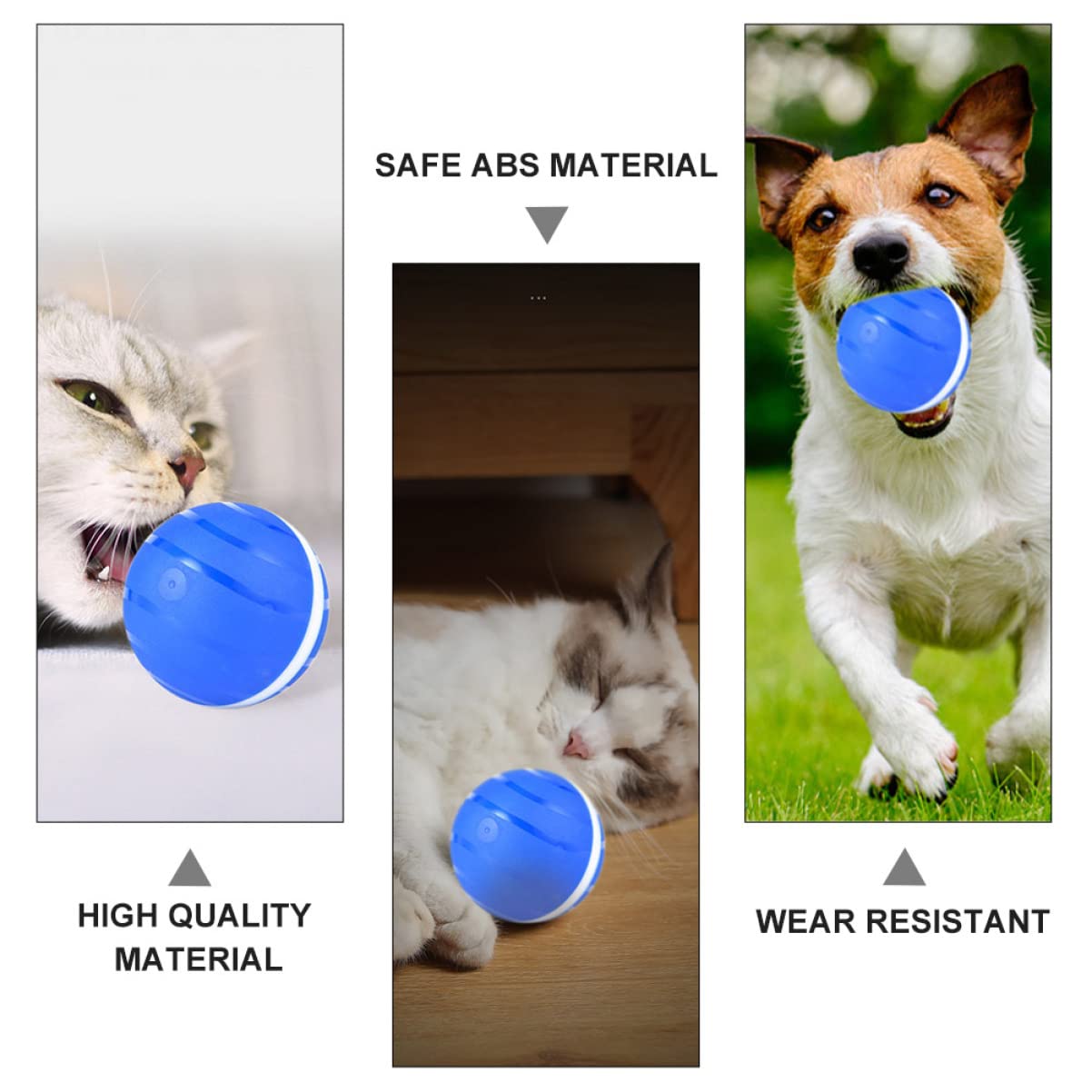 Happyyami Bola Interactiva Automática para Gatos Juguete De Mascota Recargable por USB Luz Parpadeante para Estimulación y Diversión De Gatos y Diseño Que La Atención De Mascota
