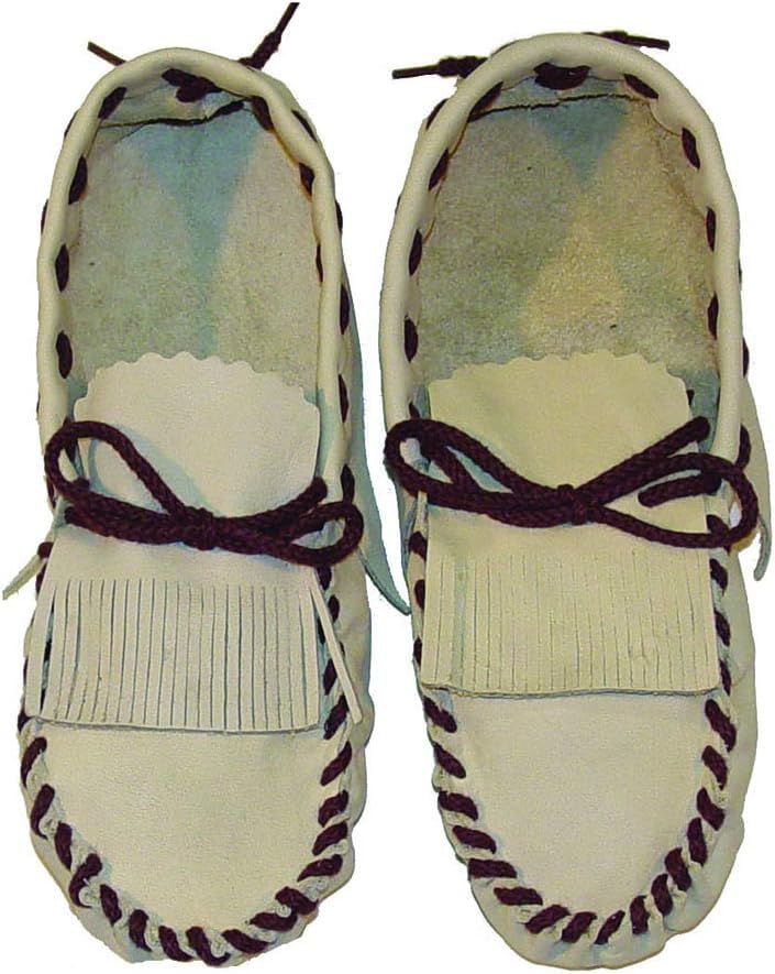 Moccasins Making Kit - Handmade Moccasins Kit - DIY Leather Moccasin Craft Project - Miscellaneous Brown or Tan Colors (Men's 13 - Grain)