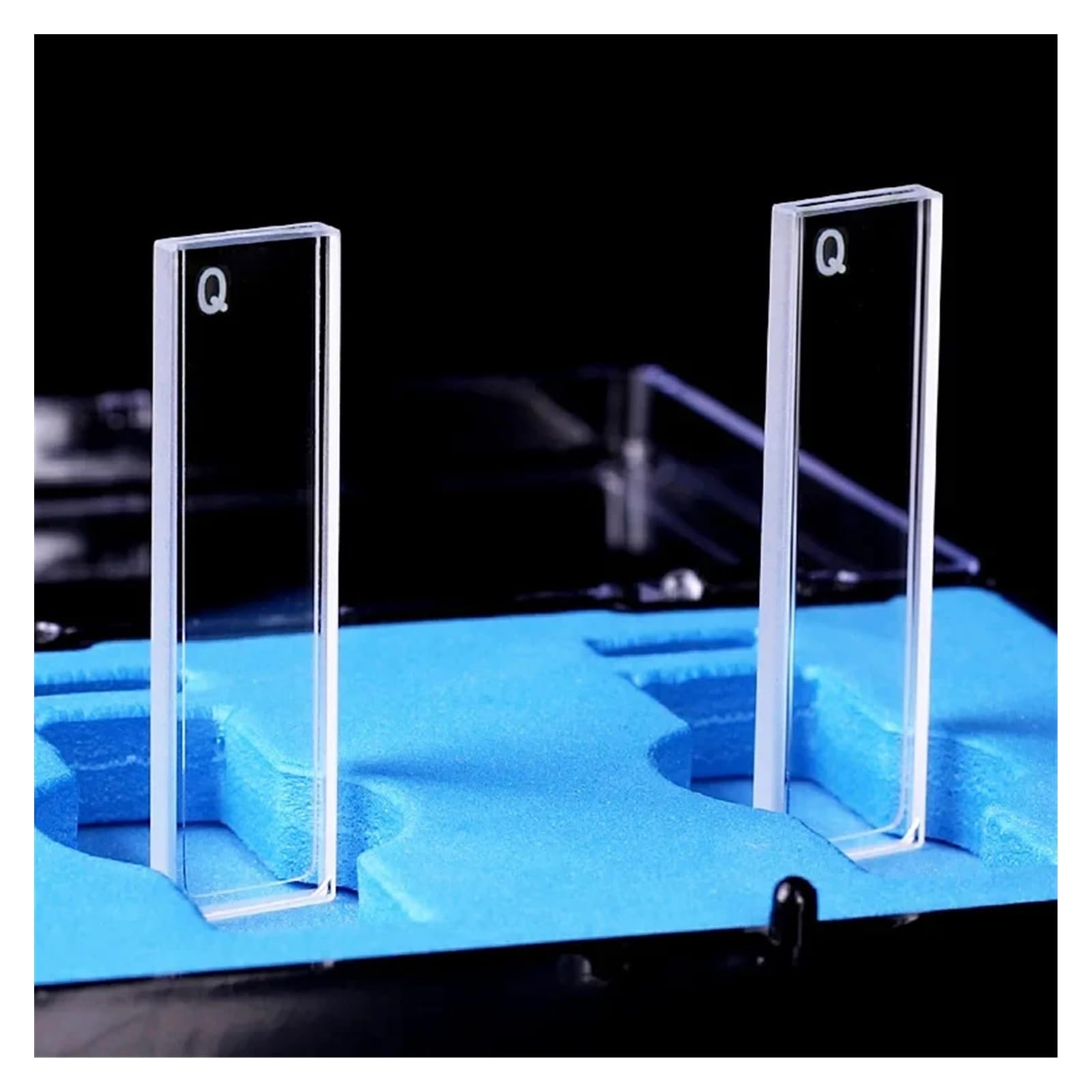 Küvette 1 x Standard-Quarzküvette, 0,5 mm, Quarzzellenspektrophotometer, kein passender Deckel