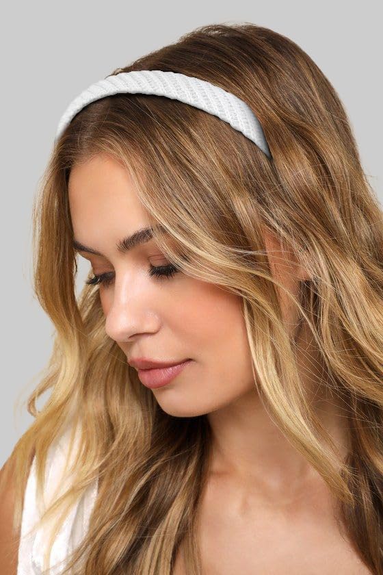 Headbands for Women Non Slip Thin Knitted Hairbands Trendy Headband for Women's Hair Cute Solid Colors Fashion Hair Accessories 4 PCS - Image 4