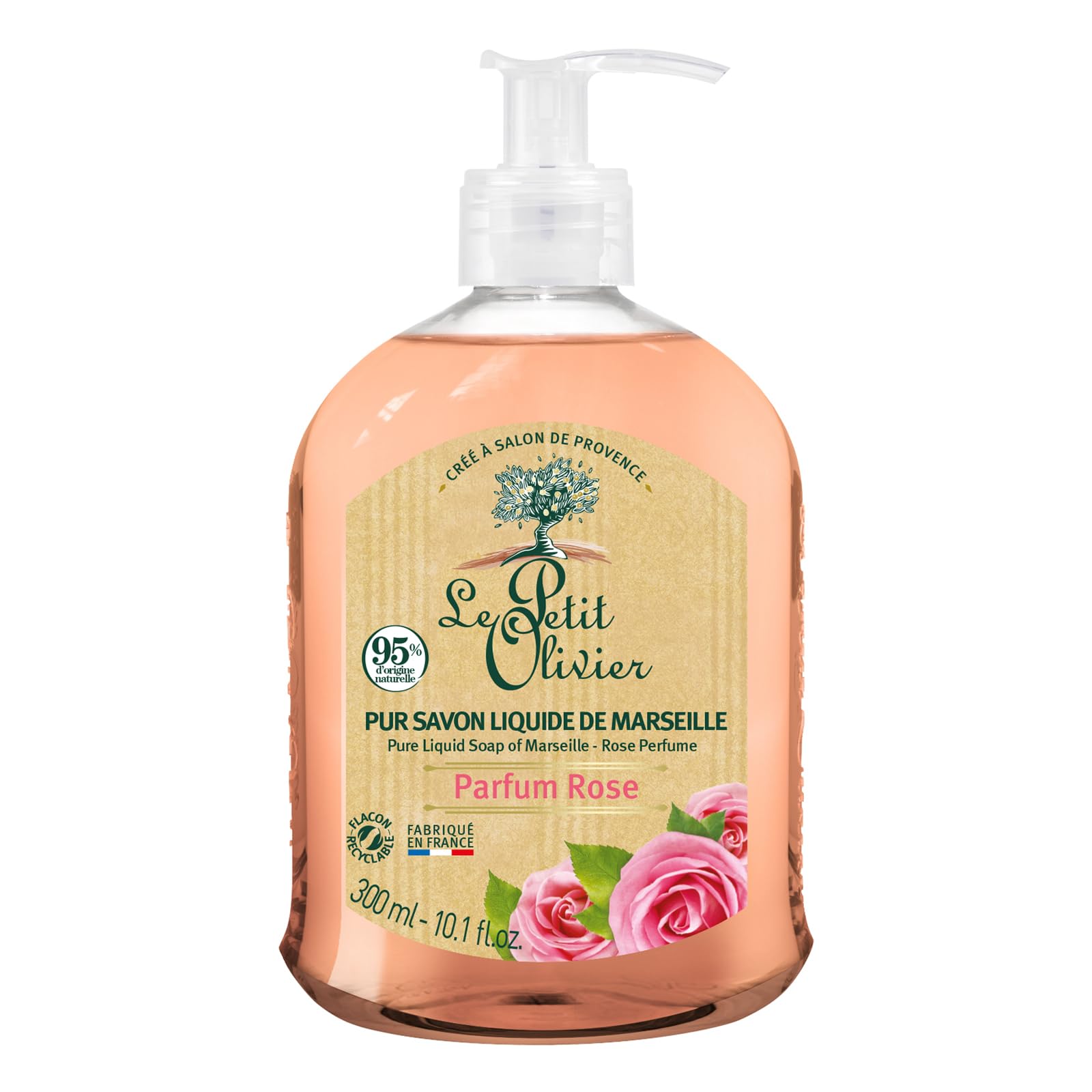 Pure Liquid Soap Of Marseille, Rose, 300 ml