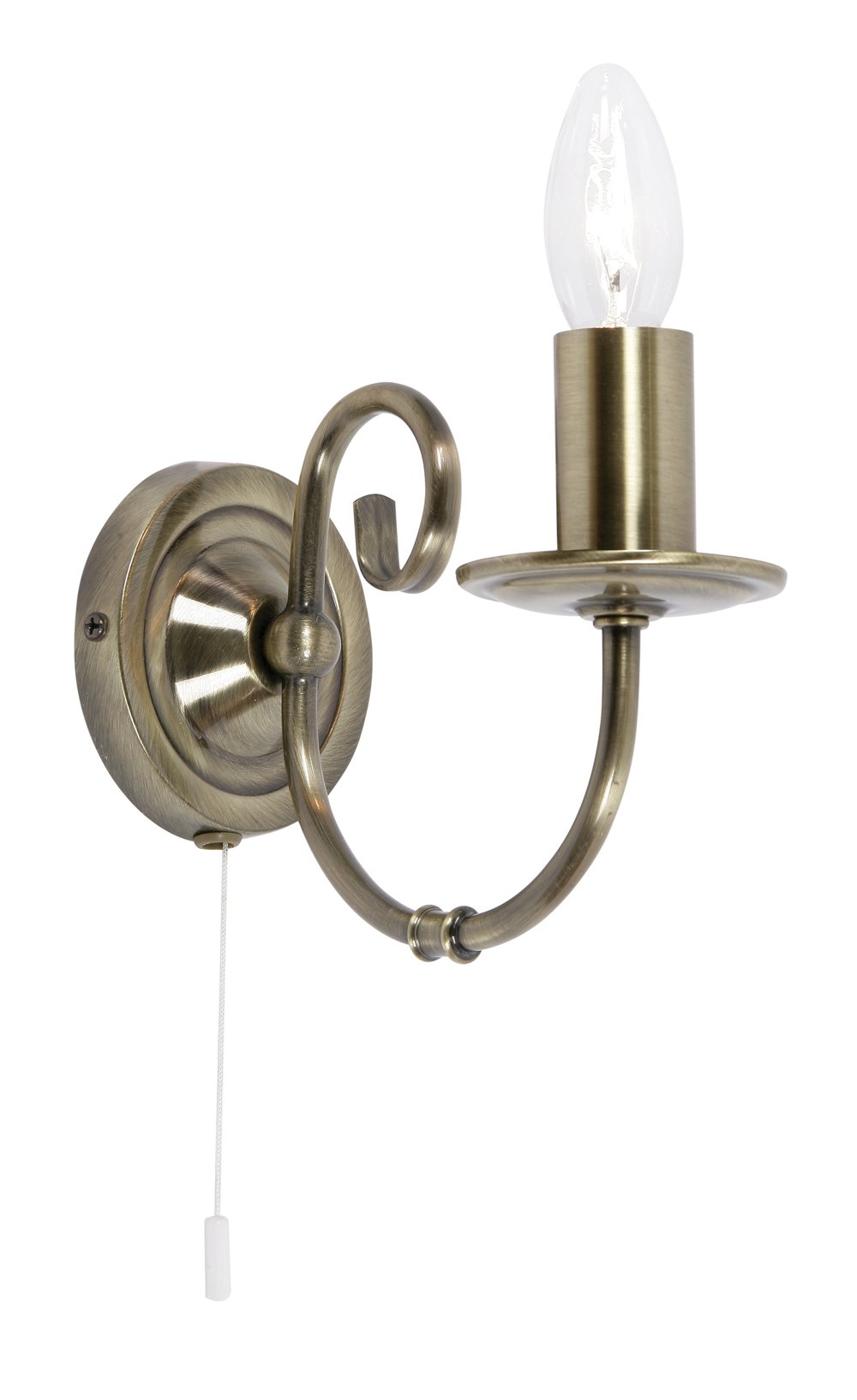Wall Light Brass Tuscany Antique Oaks Lighting 3380/1 AB