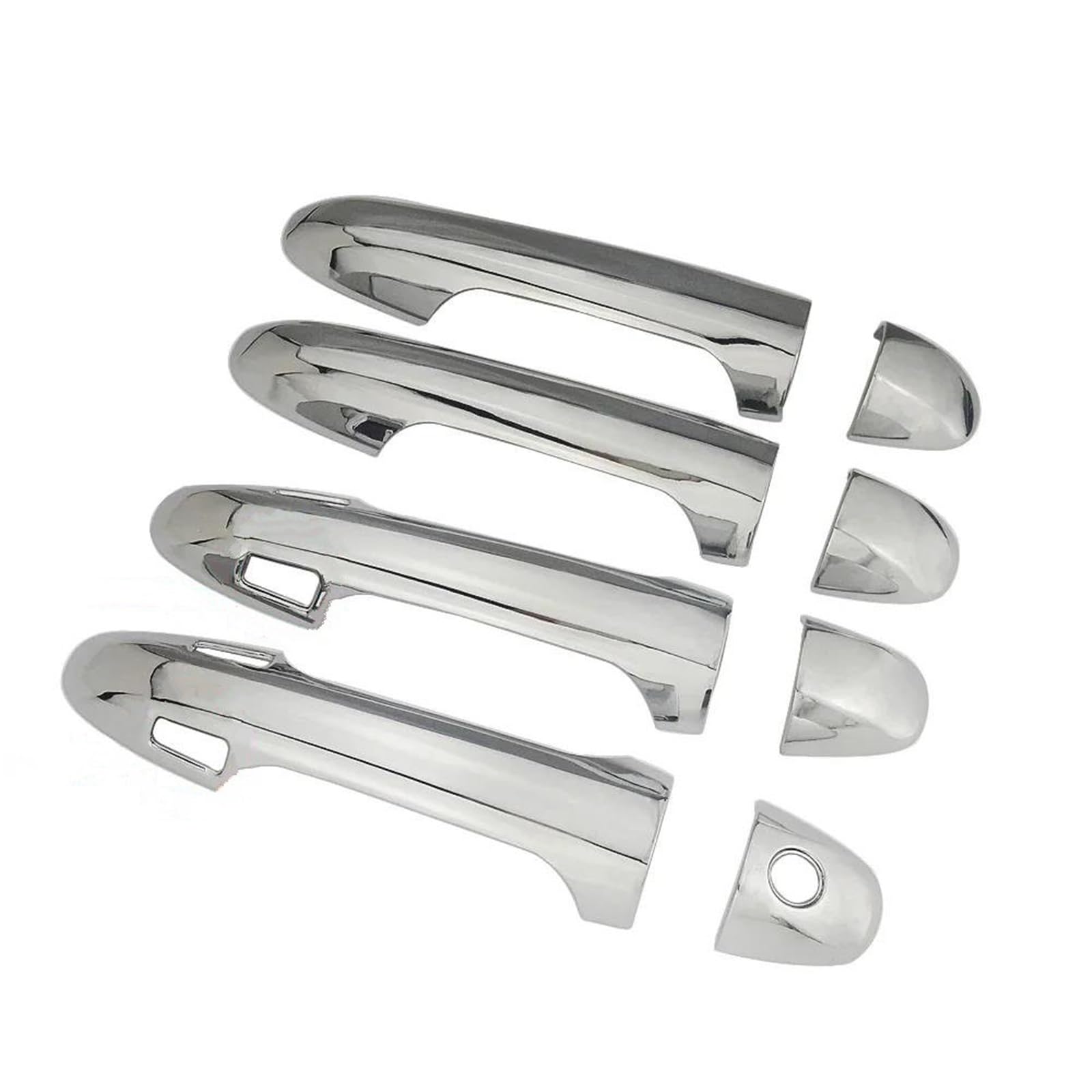 YYTEMD Car Exterior Door Handle Cover Trim Protection for Toyota for Highlander for Kluger 2015-2019 XU50 Chrome(Style 2)