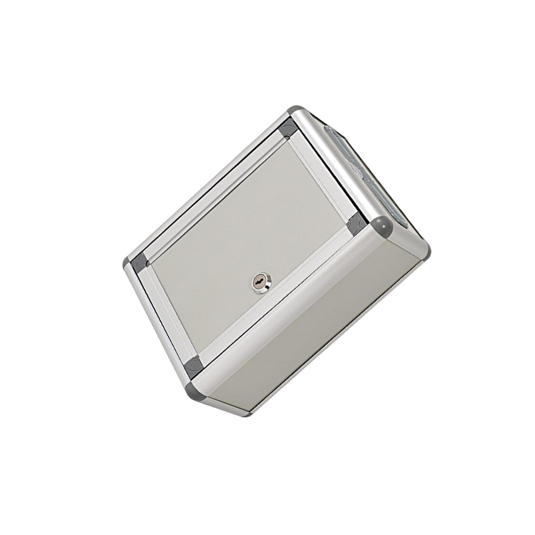 QIXCXAZ Mailbox Wall Mounted Drop Box With Key Lock Convenient And Versatile Storage Option For All Daily Correspondence Key Lock Mailbox Outdoor Metal Post