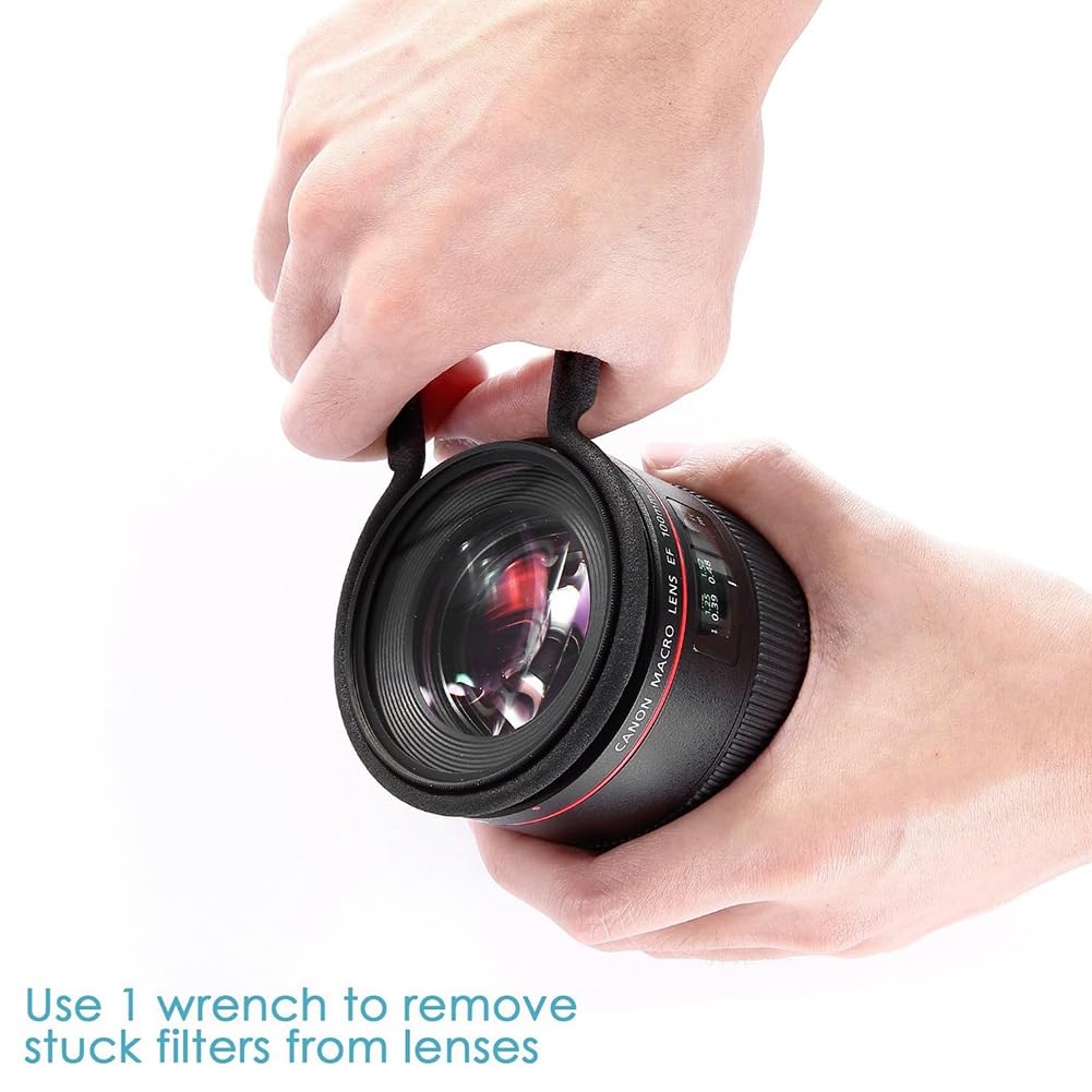 Chiave Per Filtro Obiettivo Fotocamera JJC - 2 Pezzi Per Diametri 55-72mm E 77-95mm - Foto 5