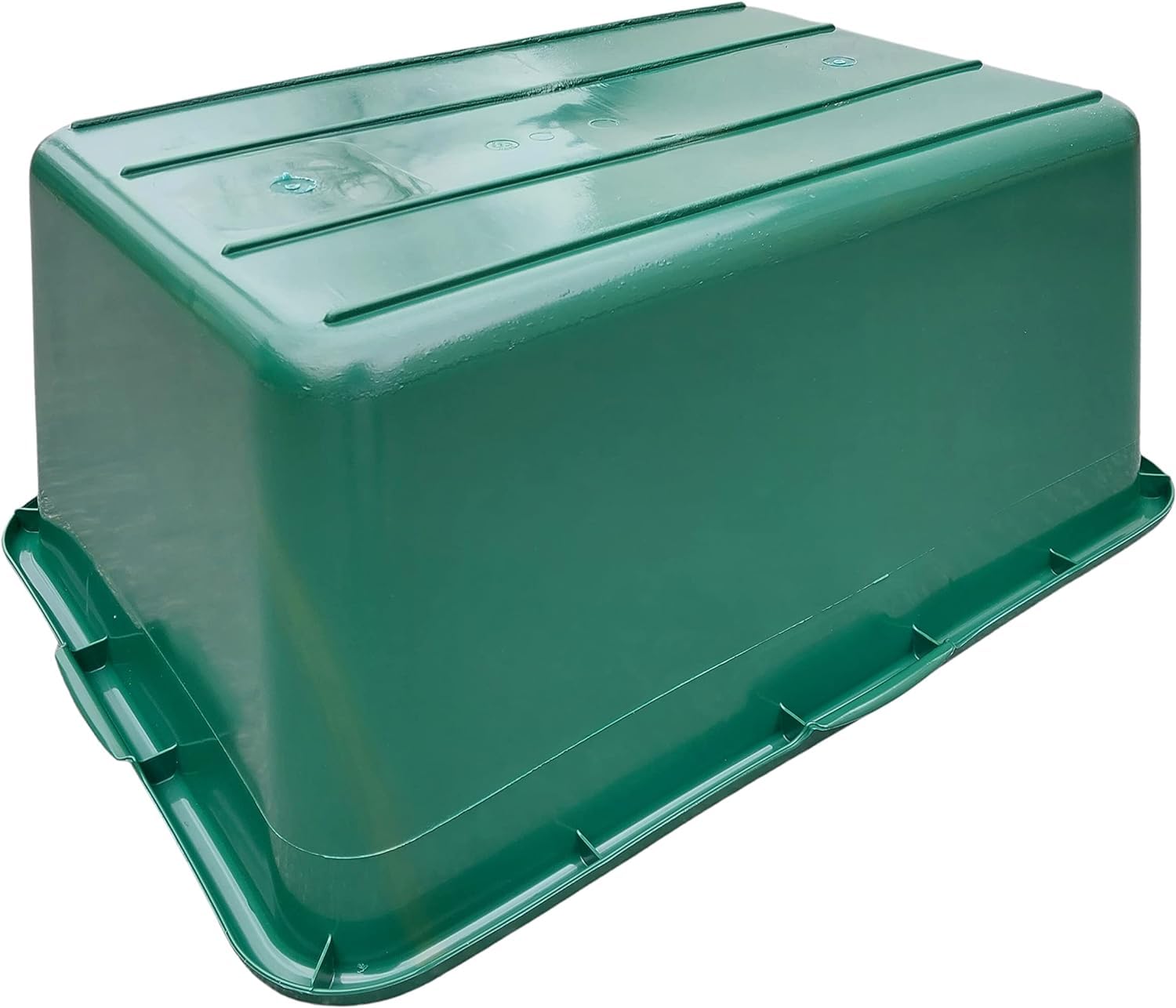 BURI Grand bac à gibier rectangulaire en plastique - Convient à un usage alimentaire - Taille XXL - 90 l - Rectangulaire - Vert