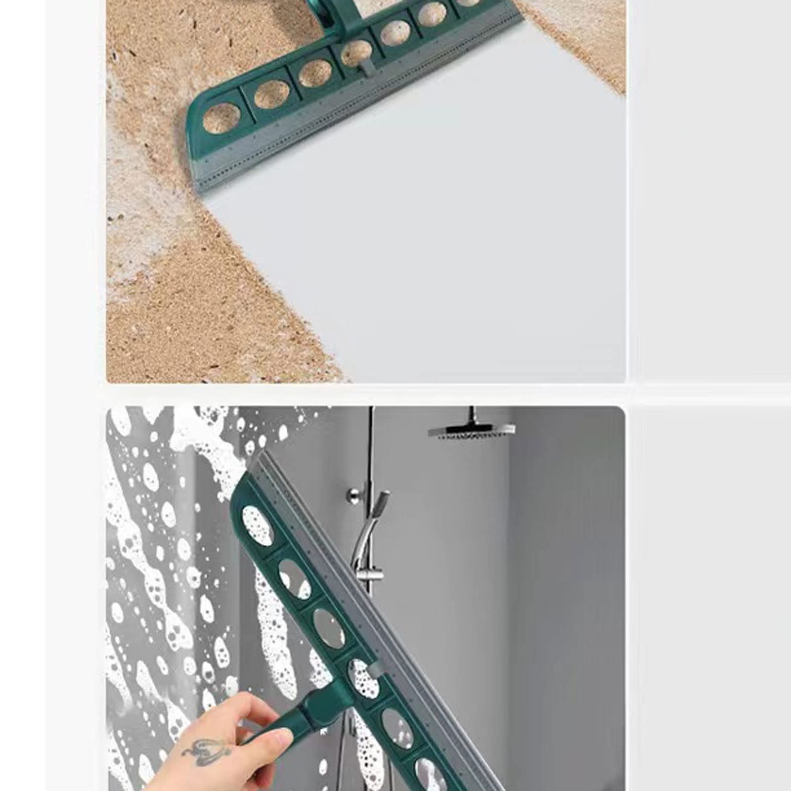 Rasquetas para Ducha, Escobilla de Ducha Verde for Limpieza Suelos domésticos y Pelo Mascotas