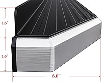 Vista 3 de APS Estribos de aluminio de 6 pulgadas (estilo plano pulido), barras laterales, escalones laterales compatibles con Toyota Highlander 2014-2019