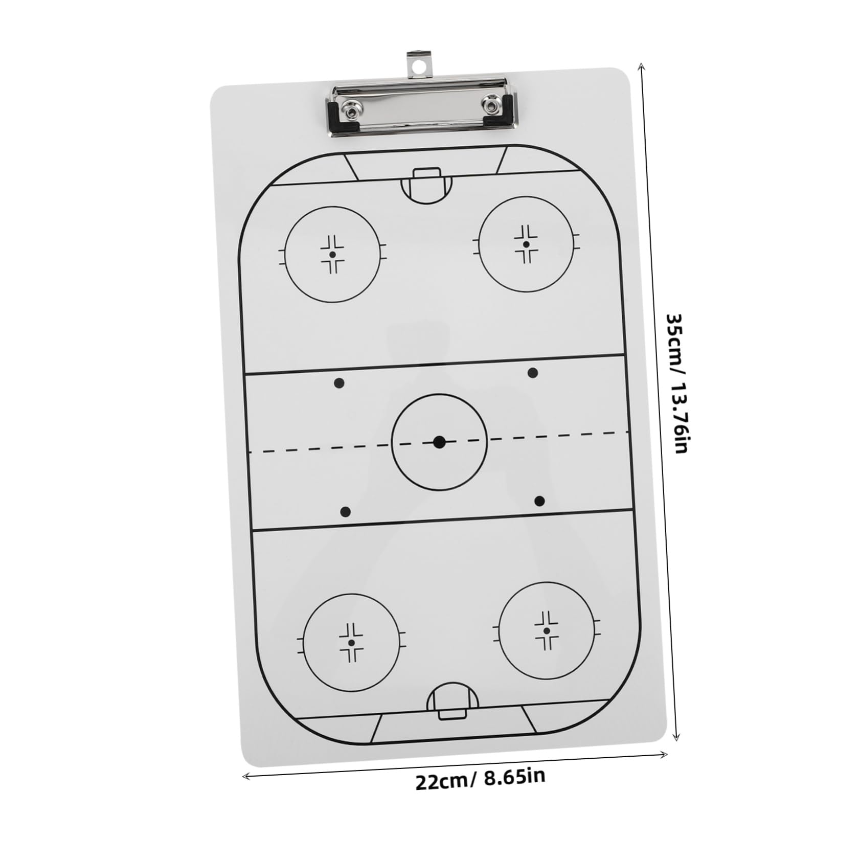 KICHOUSE Ice Hockey Board Basketball Dry Erase Portable Hockey Clipboard for Training Equipment