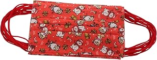 ABOOFAN Máscara Descartável 50Pcs Máscara Descartável Descartáveis Para Adultos Descartáveis Decoração De Natal Máscara De Natal Descartável Máscara Facial De Natal Tampa De Boca