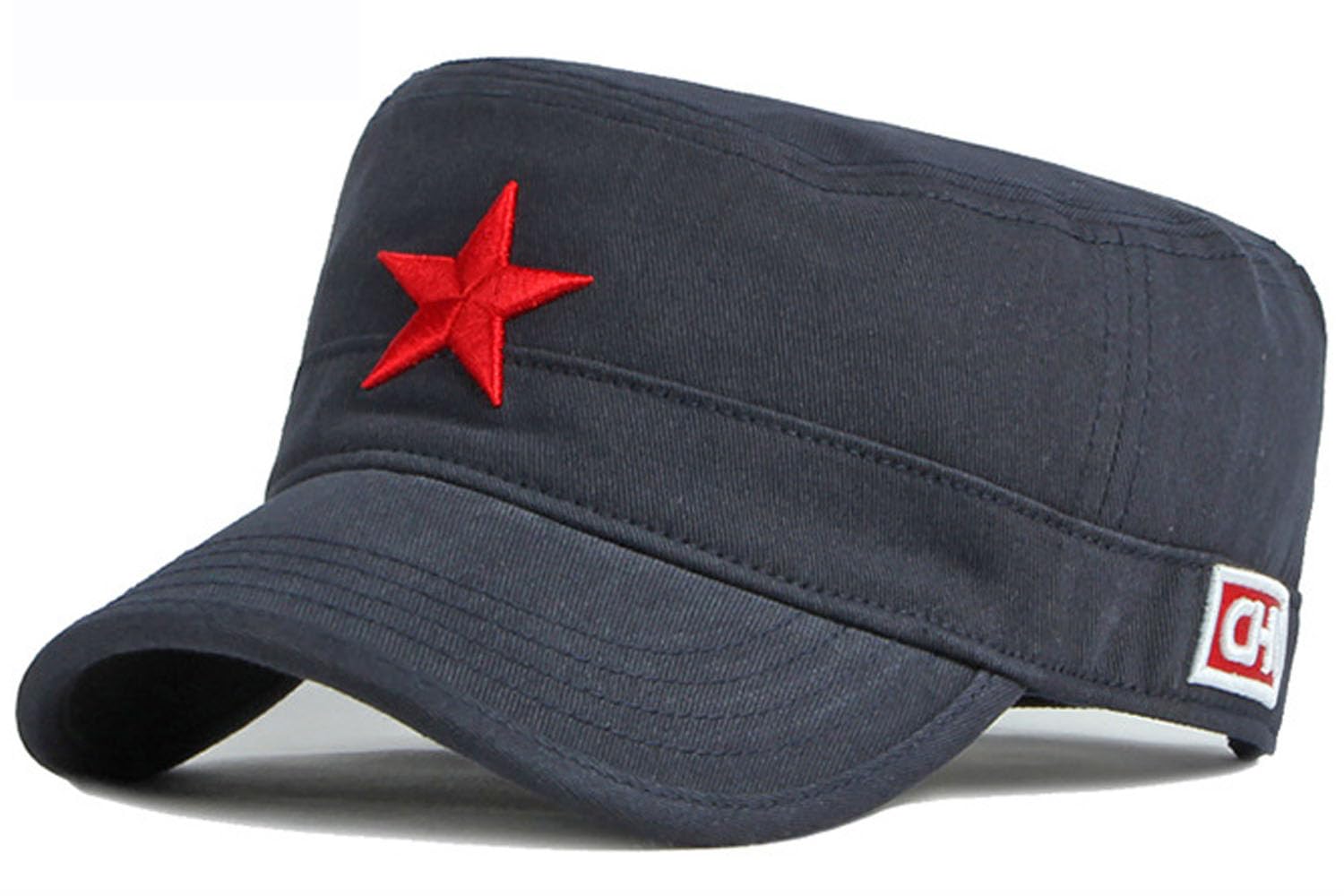 BABAHU Men's Cotton Military Caps Cadet Army Caps Unique Design