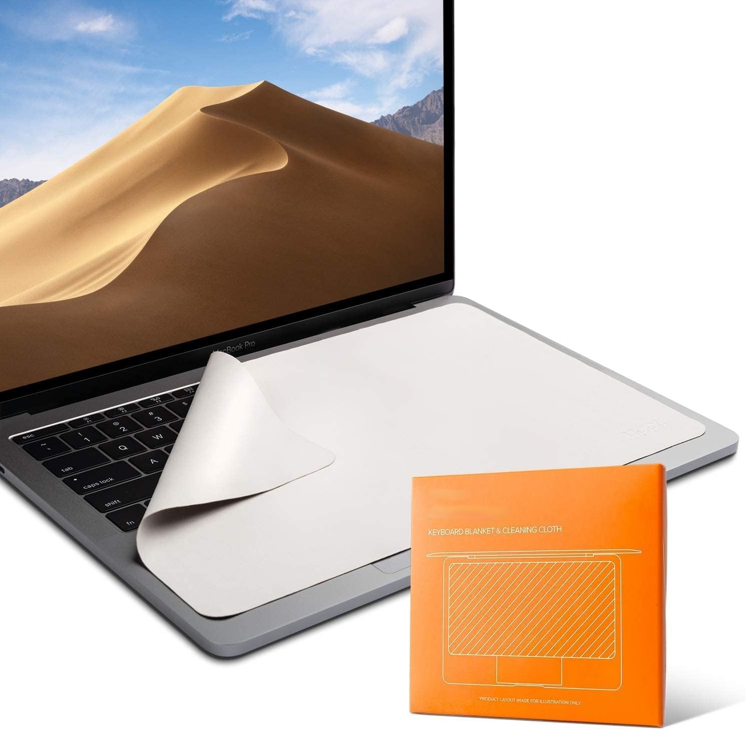 ScoutBlanket Screen Keyboard Imprint Protection Microfiber Liner and Cleaning Cloth 13" Compatible with MacBook Pro 13" MacBook Pro 14" and MacBook Air 13"