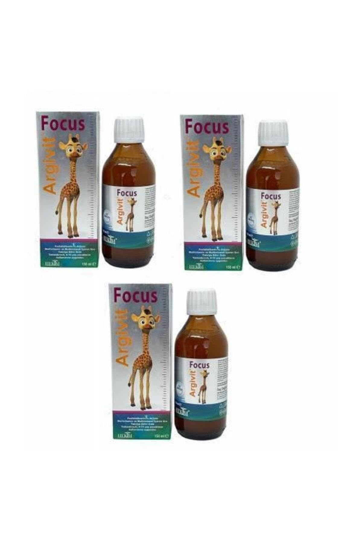 Argivit Focus Şurup 150 ml, 3 Adet, Vitamin ve Mineral Takviyesi