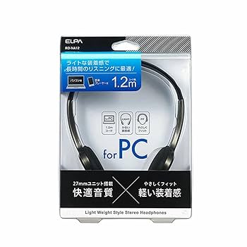 Amazon.co.jp: エルパ (ELPA) ライトオーバーヘッドホン