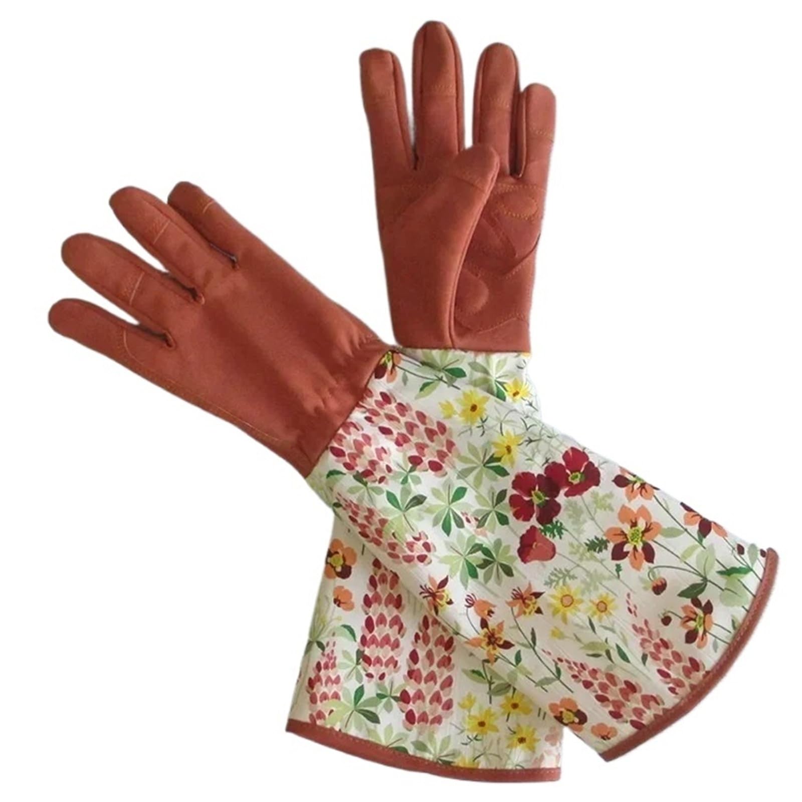 Generico Guanti da giardino impermeabili e resistenti alle forature - Protezione for le mani for potatura delle rose e lavori in giardino(Brown)