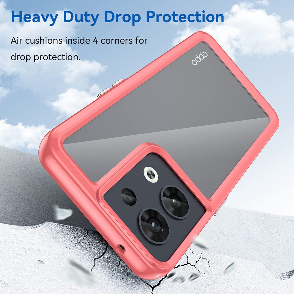 Haoye Cover per Oppo Reno8 PRO (Reno 8 PRO) 5G, Placcatura TPU Custodia