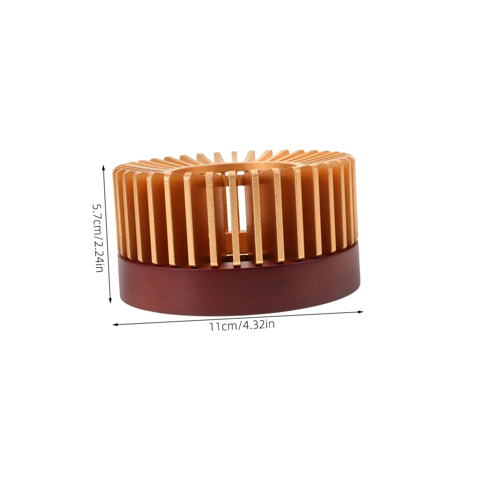 FUNOMOCYA Hollow Teapot Warmer Metal Teapot Heater Base for Tea Milk Beverages 11cm