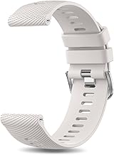 YLK 18mm 20mm 22mm Bracelet de Montre en Silicone, Souple Bracelet de Replacement en Dégagement Rapide avec Boucle en Même Couleur Homme Femme