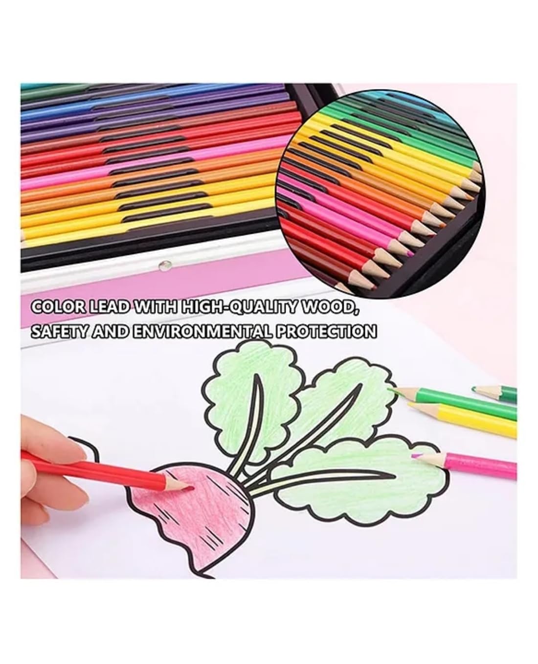 FEELHIGH 115 pcs Artist Colour Set -Multiple Kit, Professional Drawing Color Pencils, Oil Pastel, Sketches, Water Colors and Acrylict Craft 3