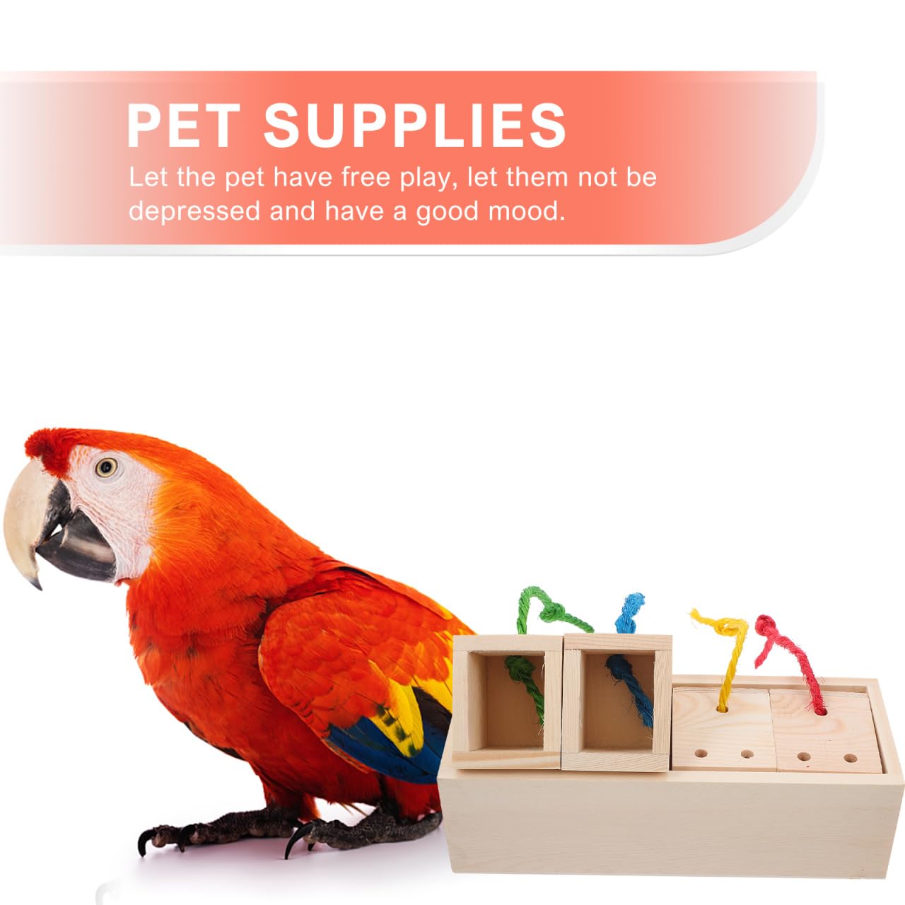 VICASKY Foraging Box Toys for Pet Birds Hanging Chew Toy Reduces Stress and Encourages Natural Play in Birdcages - Image 3