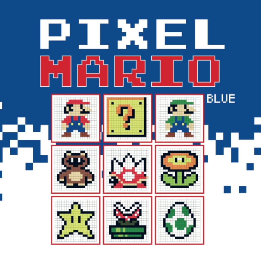 Pixel Mario Blue