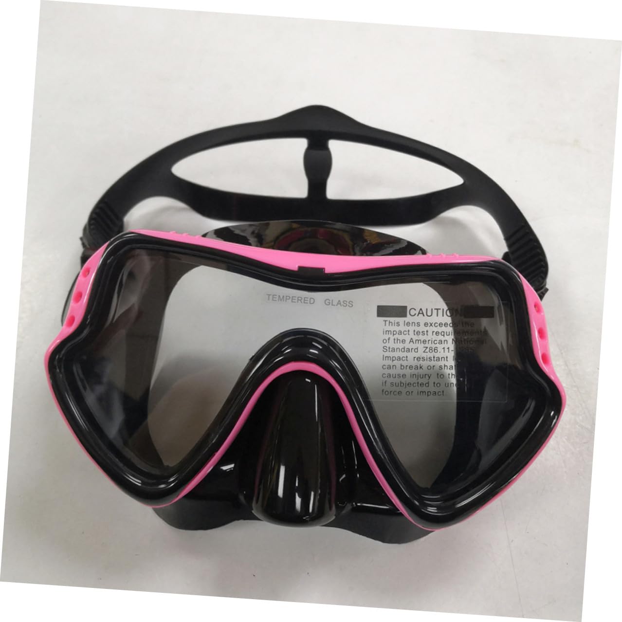 Gafas de Snorkel y Buceo con Tubo sin Olor Correa Elástica y Ventana Única para Natación Segura y Vista Amplia Completo Rosa para Adultos