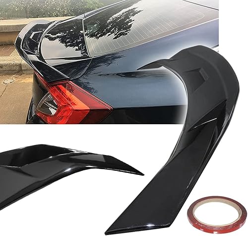 ZXMOTO Compatible con Honda Civic Sedan 2016 2017 2018 2019 2020 2021 negro brillante Highkick Duckbill Trunk Spolier Wing ZXMOTO Compatible con Honda Civic Sedan 2016 2017 2018 2019 2020 2021 negro brillante Highkick Duckbill Trunk Spolier Wing