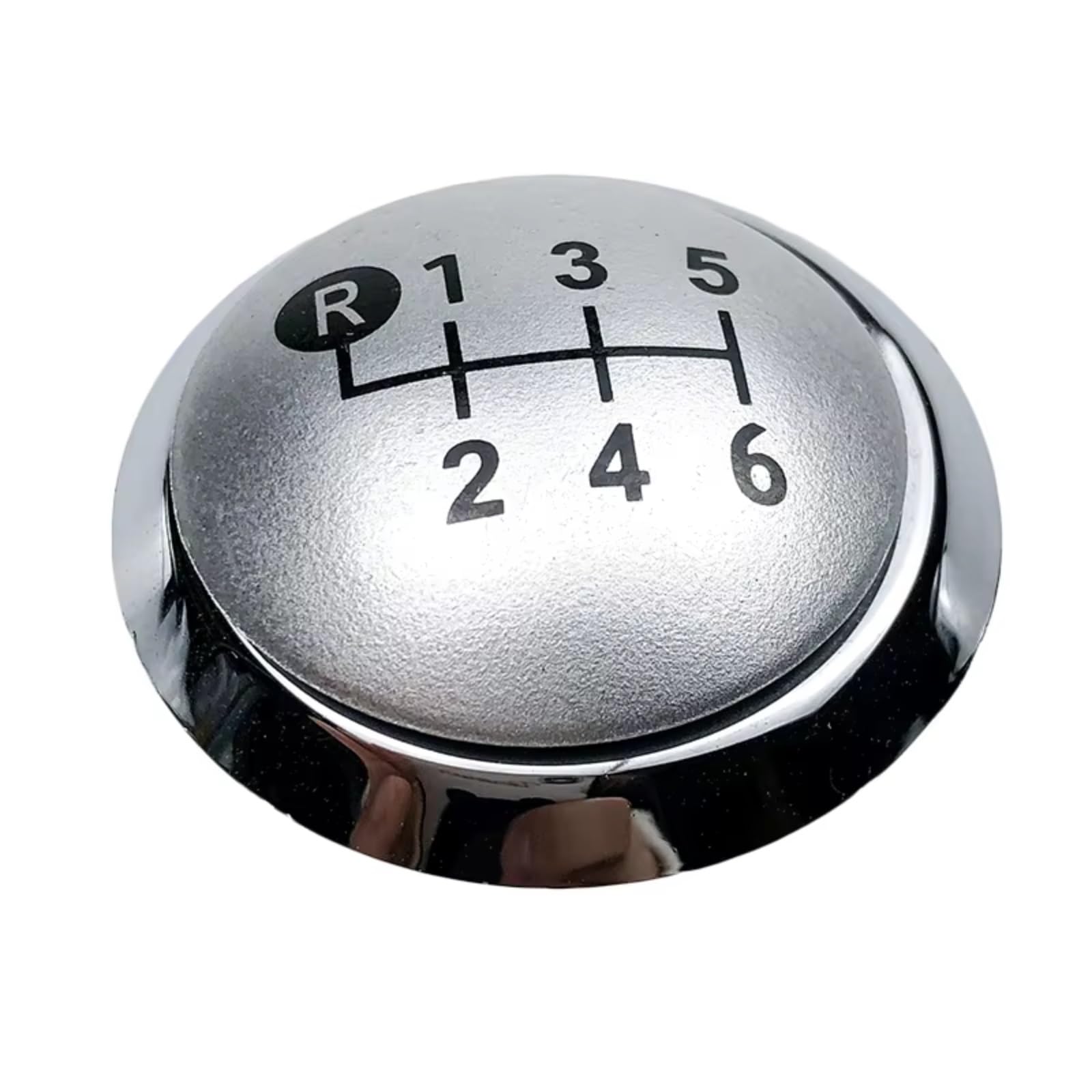 Tudexx Silver Car Gear Shift Knob Head Compatible With Toyota For Avensis For Rav4 For Yaris D4d Gear Shift Knob Top Cover Cap Emblem Gear Number Cap