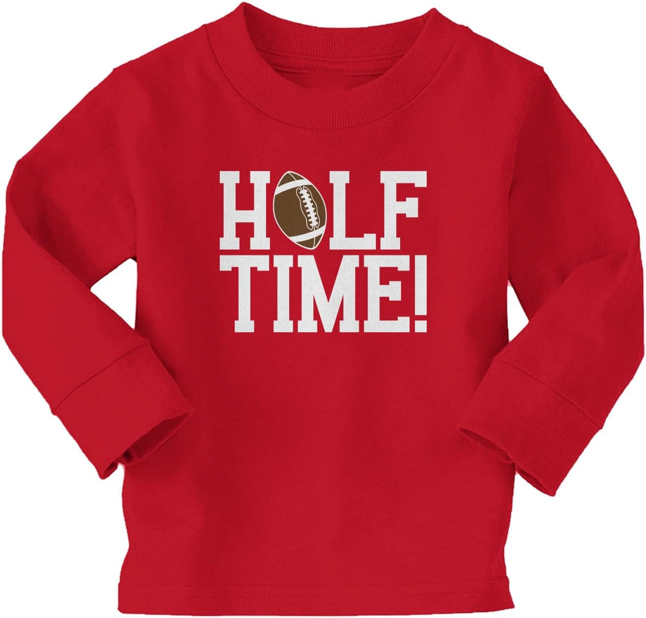 Tcombo Halftime! - Football Half Birthday Infant/Toddler Cotton Jersey T-Shirt