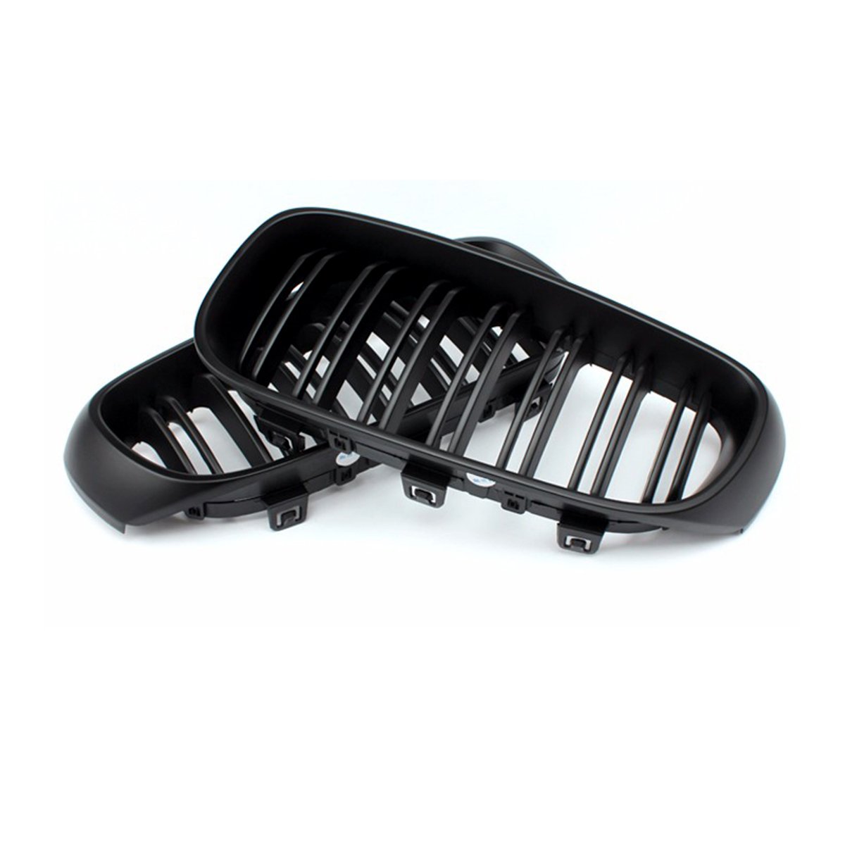 Grille De Calandre Avant Pour BMW Série 3 GT F34 (2013-2019) - Noir Brillant, ABS, Design Double Rein, Installation Facile