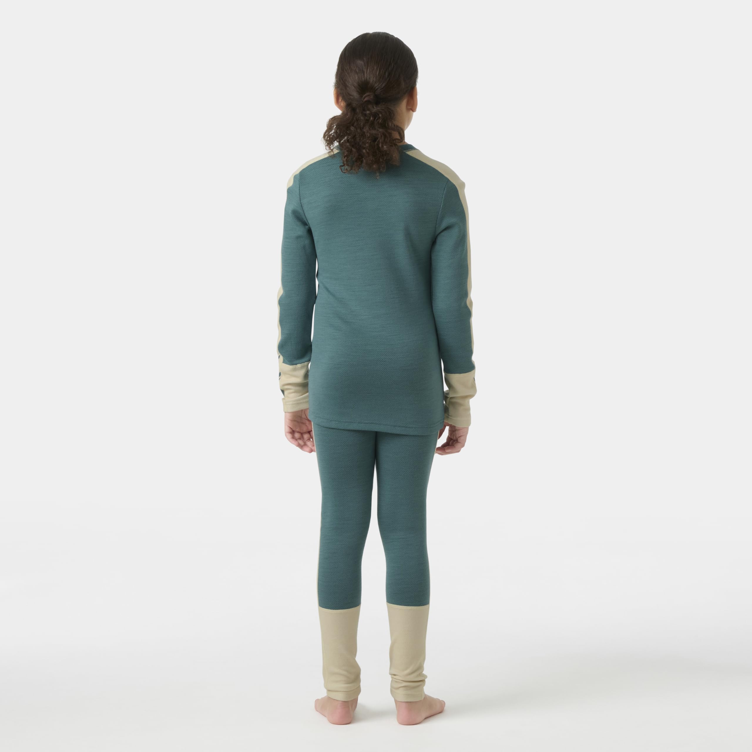 Helly Hansen Junior Unisex Jr LIFA Merino Midweight Set, Green, 9