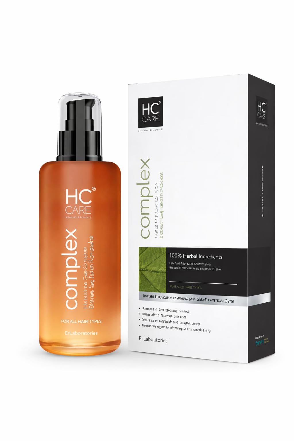 HC Care Complex Bitkisel Saç Bakım Yağı 200 ml – Pflanzenbasiertes Haarpflegeöl & Pflegekomplex, Saç Serumu ve Yağı, Für alle Haartypen, 200 ML Büyük Boy