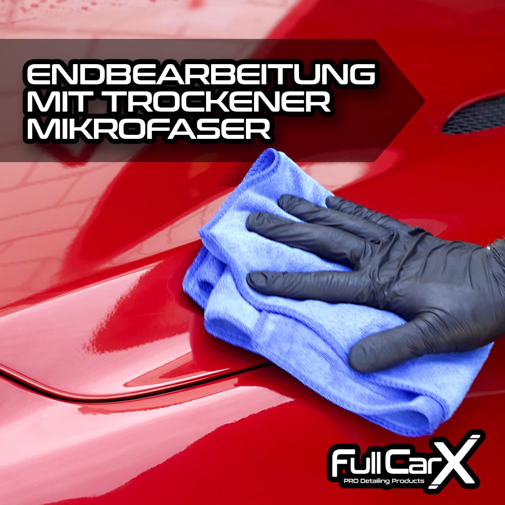 FULLCARX FastX 5L Schnelles Autowachs auf Nassem Auto, 2-in-1 Effizienz Trocknung Hoher Glanz und Schutz, Carnauba-Basis, Einfache Verwendung, Autopflege Reinigung Detailing Professionelles Produkt