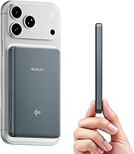 Kuulaa Qi2 Mag-Safe Power Bank 10000mAh, USB-C 20W Ultra Slim Portable Wireless Magnetic Charger, Magnetic Powerbank Battery Pack Quick Charge for iPhone 16/15/14/13/12/Mini/Pro/Pro Max