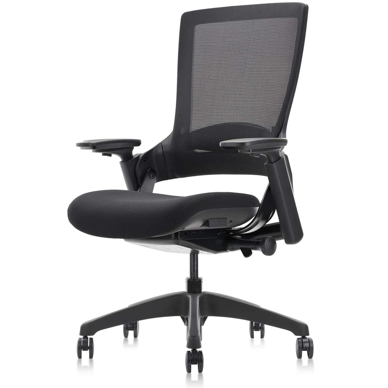 CLATINA Ergonomic High Swivel Executive Chair Fabric Mesh Office Tables Chair with Adjustable Height Head 3D Arm Rest Lumbar Support and Upholstered
