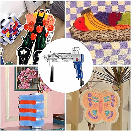 2-in-1 tapijt tuftpistoolmachine, gesneden pool en lussenpool tapijt tuftpistool elektrische tapijtweefmachine, efficiënte handheld breiendeken pistool starterkit 100V-240V - Image 8