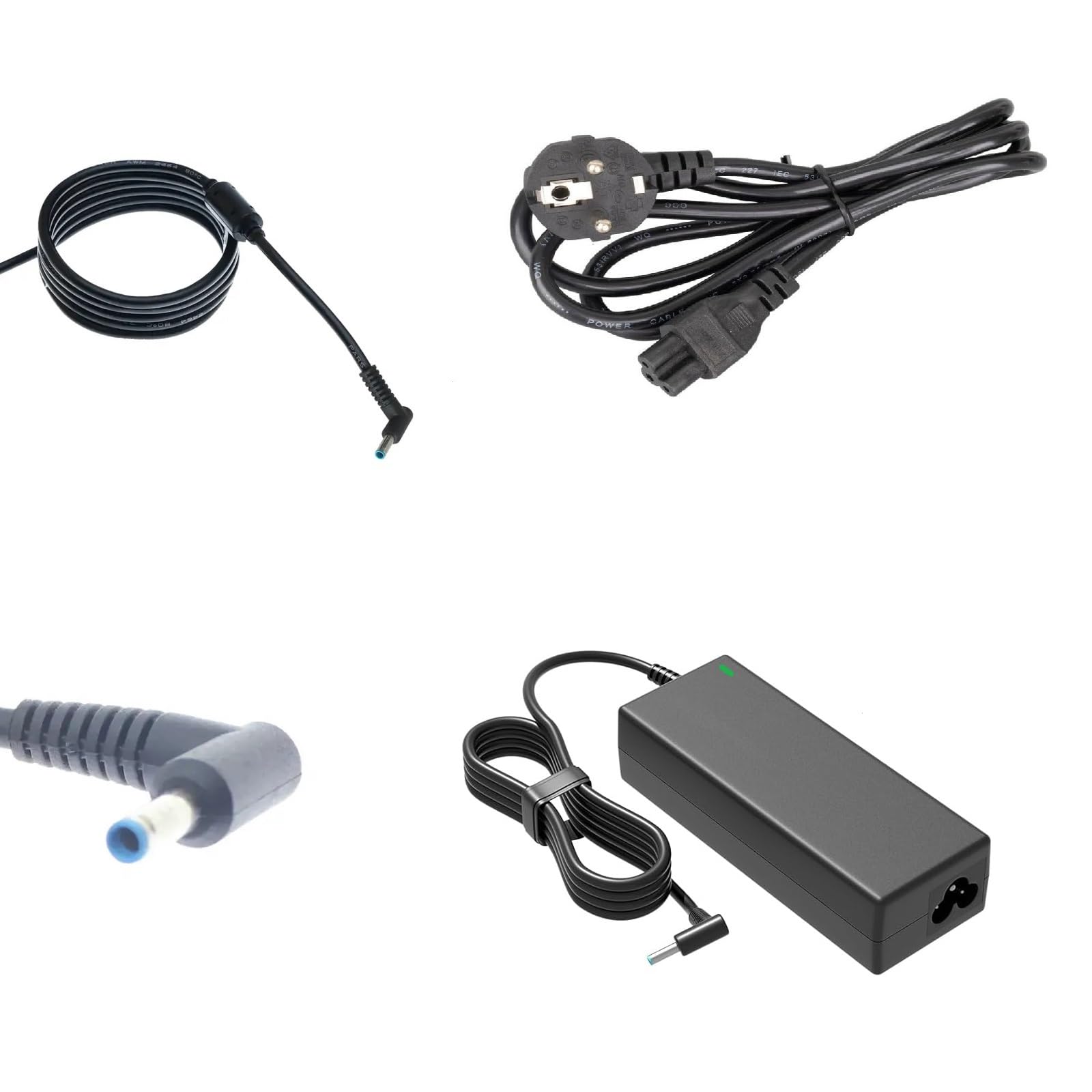Pars Power Notebook Adaptör - Mavi Uç İnce Pinli - 4.5 × 3.0mm - 740004-852, 740015-001, 740015-002, 740015-003, 740015-004, 740659-800, 740715-001, 741427-001, 741553-850 Muadili ile uyumlu PRS-024