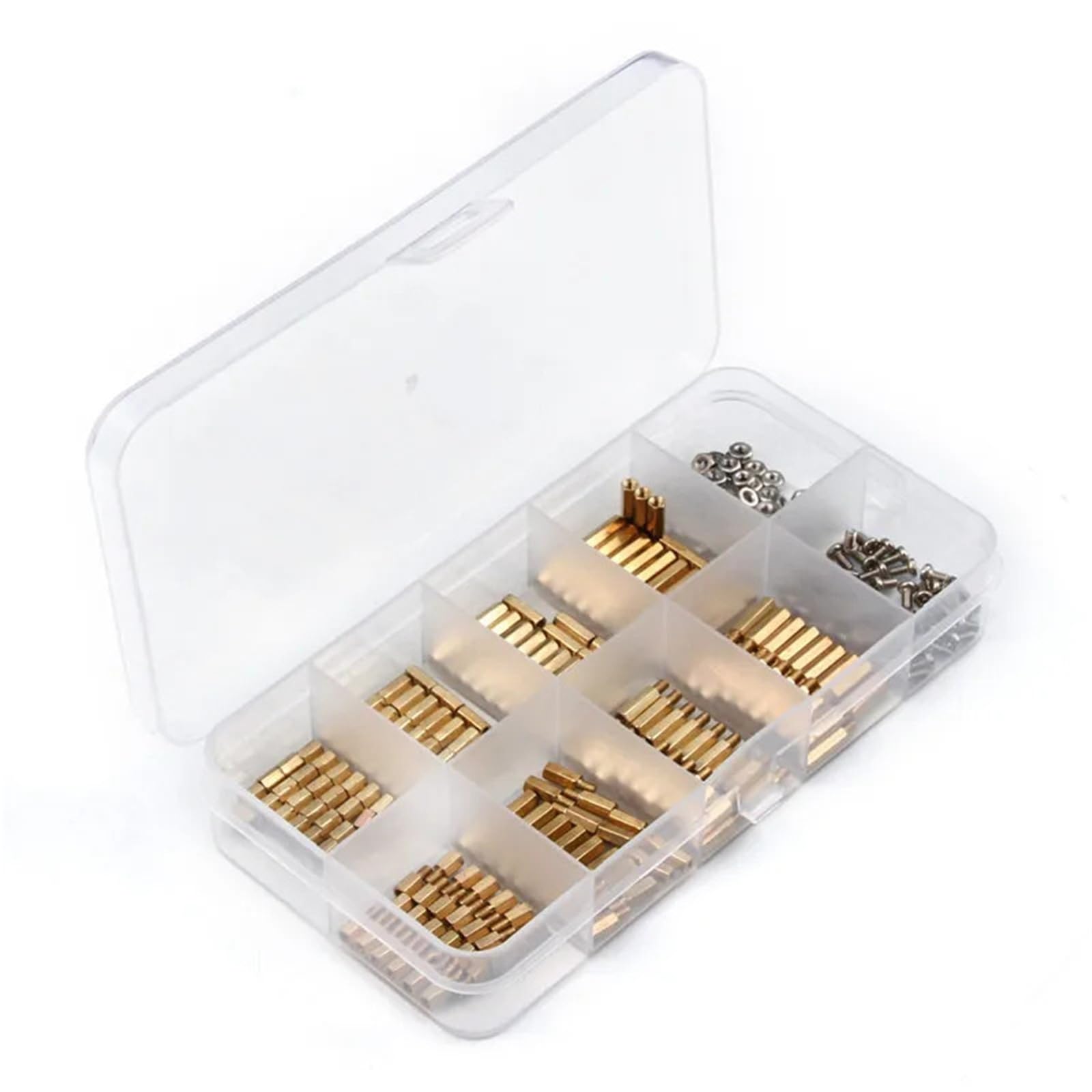 300Pcs Hex Head Screws Threaded Pillar Male/Female | M2/M3 Copper Pillar Brass Standoff Spacer P/C/B Circuit Board Stand Off Kit(300Pcs M3)