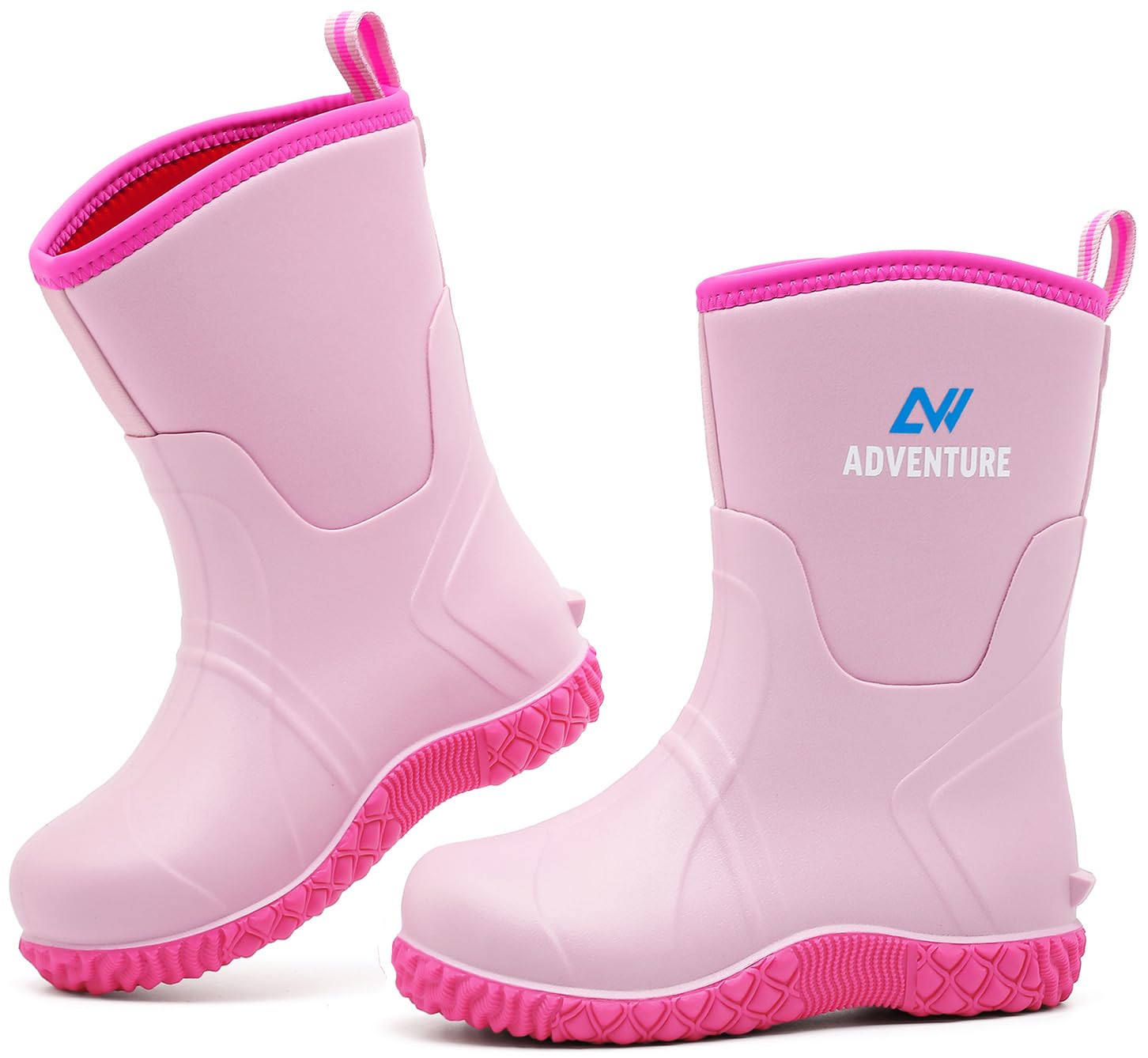 Gummistiefel Kinder Jungen Mädchen, Wasserdicht Halbhoch Regenschuhe | Rutschfeste Regenstiefel Gummischuhe für Matsch,Schule,Alltag,Garten,Bequeme Stiefel für Regentage und Nasses Wetter