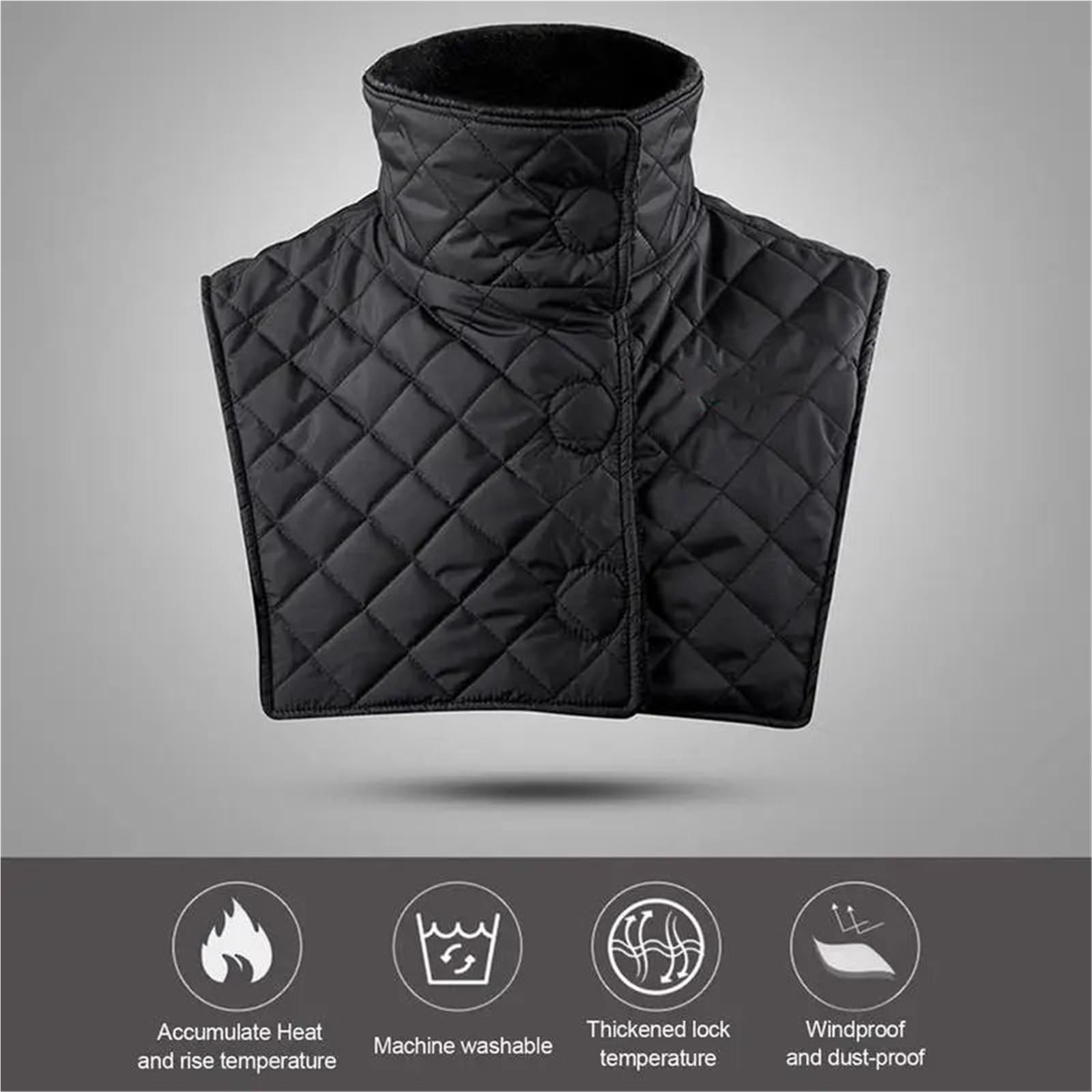 Cagoule Écharpe de vélo Moto, Bavoir Chaud d'extérieur épais, écharpe de Cou de vélo, Protection de Poitrine pour Le Cyclisme Cache Cou