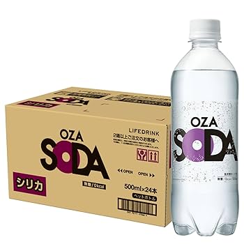 Amazon.co.jp: 炭酸水 OZA SODA 強炭酸水 500ml×24本 (500ml