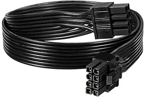 CPU 8 Pin (4+4) Male to CPU 8 Pin Male Adapter Cable...