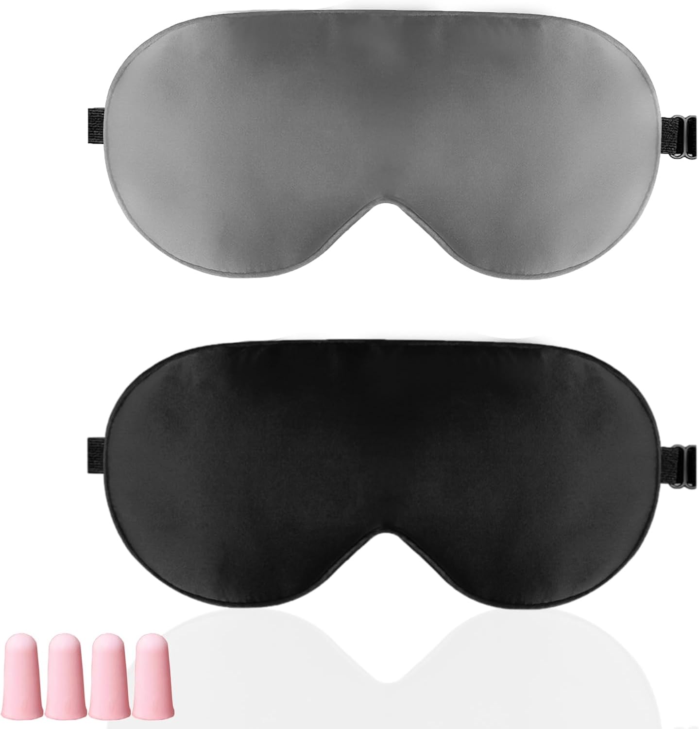 2 Double Sided Silk Blackout Eye Masks, Eye Sleeping Eye