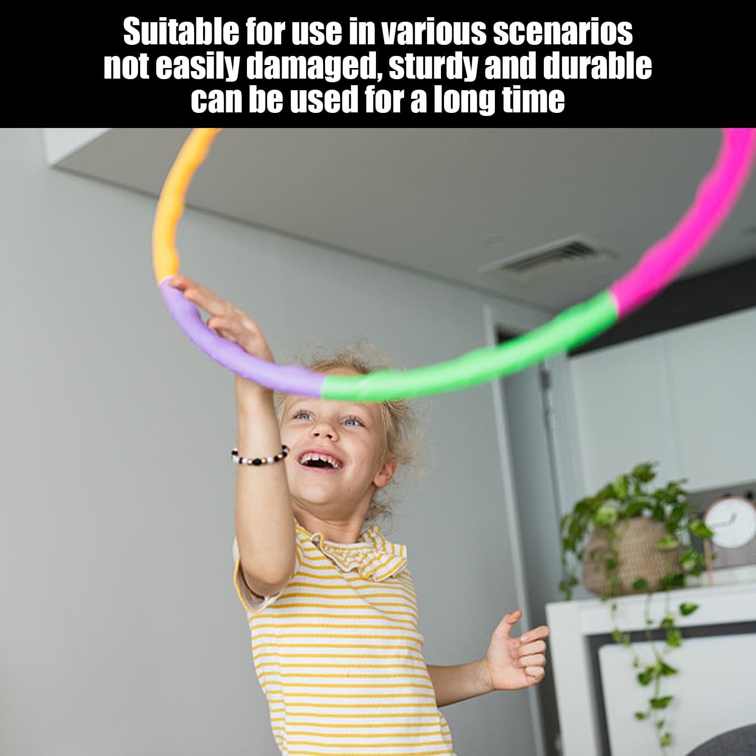 8 szt. Hula Hoop dla dzieci, zdejmowane obręcze hula, akcesoria sportowe, plastikowe obręcze hula dla dzieci, sprzęt do fitnessu.