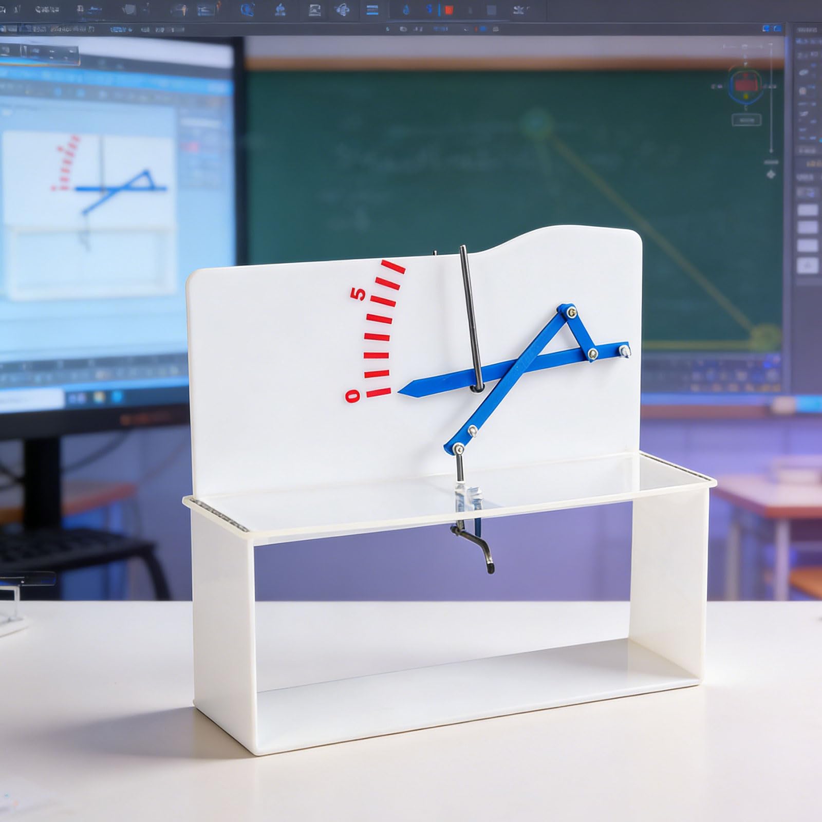 Ayuda para la enseñanza de física Demostrador de deformación de palanca óptica de metálico para experimentos en Demostrador de deformación de laboratorio de ciencias