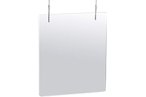 Azar Displays Hanging Plexiglass Shield 30"x40"