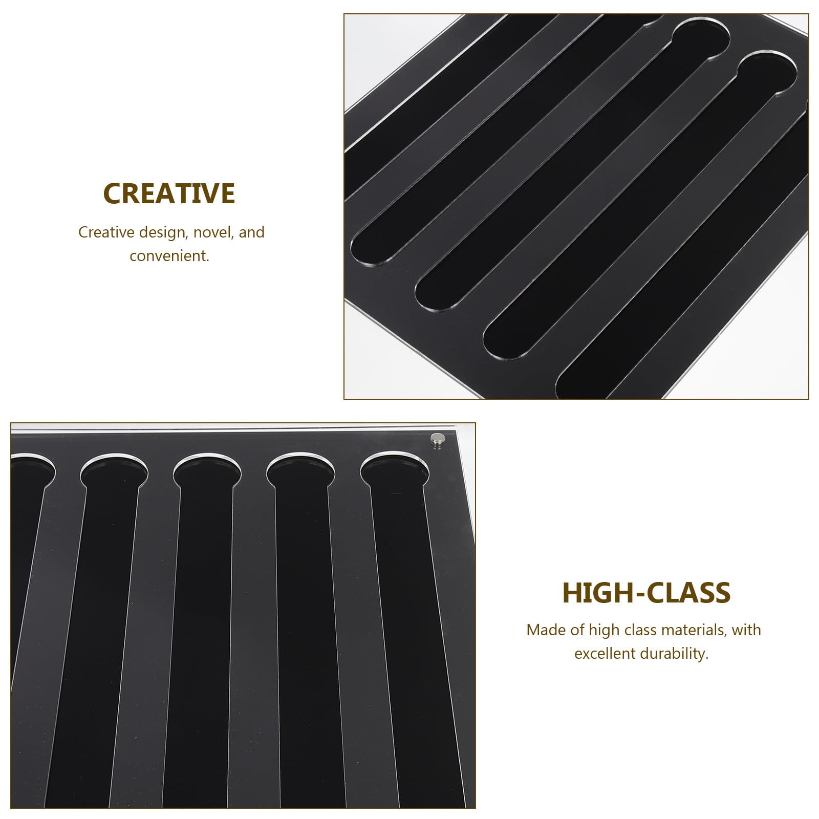 NUOBESTY Acryl Kaffeekapselhalter Wandmontage 3mm Stabiler Haushalts Kapselständer Transparent für Küche Büro Kaffeezubehör