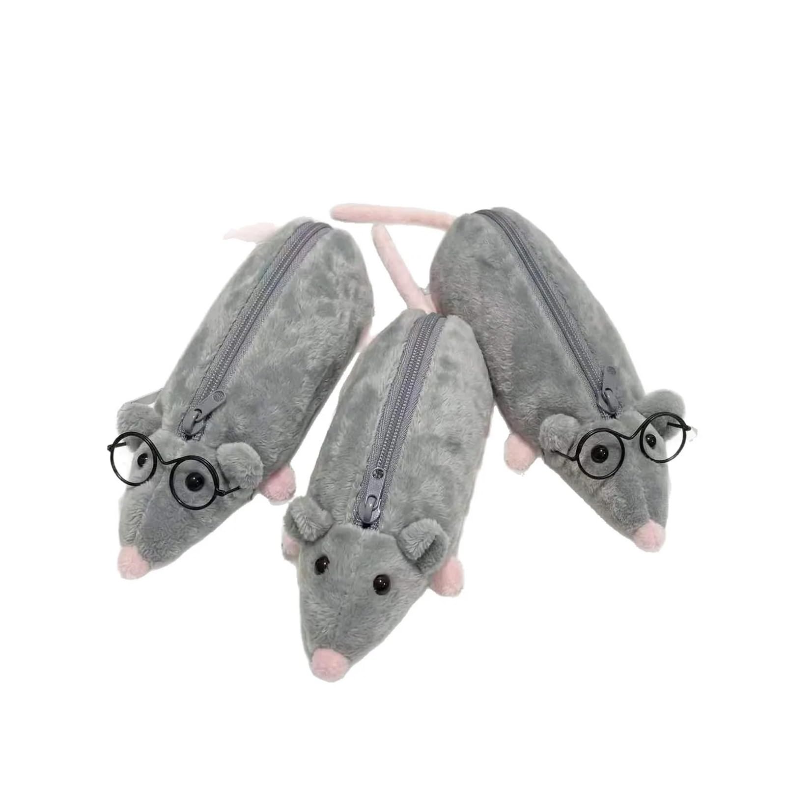 1 astuccio in peluche for mouse for studenti | Design a cartoni animati, grande capacità, peluche divertente, estetica, regalo